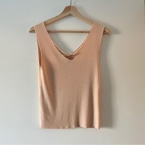 BCBG peach sweater vest tank